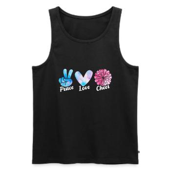 Cheerleading Girl Cheerleading Youth - Men's Premium Organic Tank Top - black - Front - Michal (187cm)