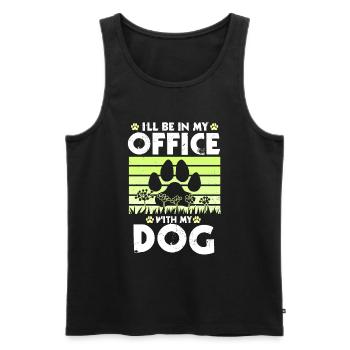 Garden and Dogs Planters Gifts Gardeners - Men's Premium Organic Tank Top - black - Front - Michal (187cm)