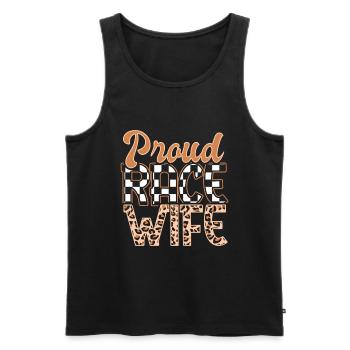Race Woman Racing Quotes Car Racer Driver - Men's Premium Organic Tank Top - black - Front - Michal (187cm)