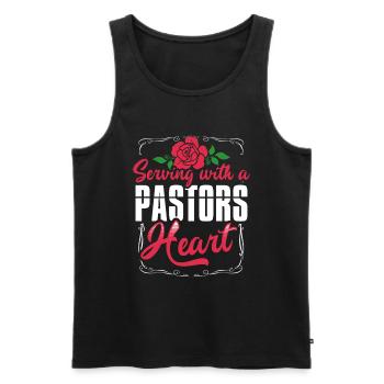 Pasteur Femme Jésus Appréciation de l’Église Chrétienne - Débardeur bio Premium Homme - noir - Devant - Michal (187cm)