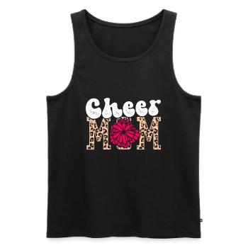 Cheer Maman Pom-pom girl Maman pom-pom girl - Débardeur bio Premium Homme - noir - Devant - Michal (187cm)