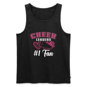 Cheer Mom Cheerleadering Cheerleader Mutter - Männer Premium Bio Tank Top - Schwarz - Vorne - AI Model Male 178 light (178cm)
