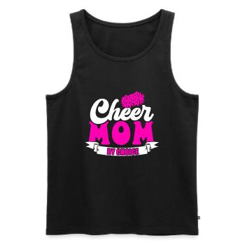Cheer Mom Cheerleadering Cheerleader Mutter - Männer Premium Bio Tank Top - Schwarz - Vorne - AI Model Male 178 light (178cm)