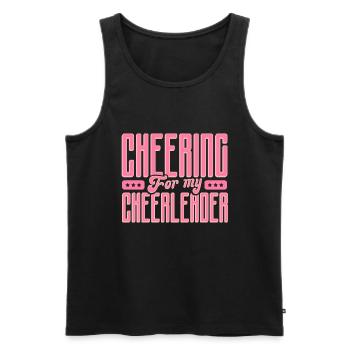 Cheer Mom Cheerleadering Cheerleader Mutter - Männer Premium Bio Tank Top - Schwarz - Vorne - AI Model Male 178 light (178cm)