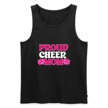 Cheer Maman Pom-pom girl Maman pom-pom girl - Débardeur bio Premium Homme - noir - Devant - Michal (187cm)