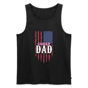 Cheer Papa Pom-pom girl Papa - Débardeur bio Premium Homme - noir - Devant - Michal (187cm)