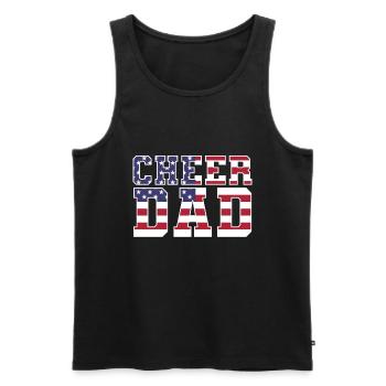 Cheer Papa Pom-pom girl Papa - Débardeur bio Premium Homme - noir - Devant - Michal (187cm)