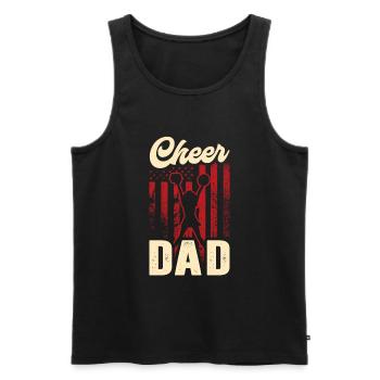 Cheer Papa Pom-pom girl Papa - Débardeur bio Premium Homme - noir - Devant - Michal (187cm)