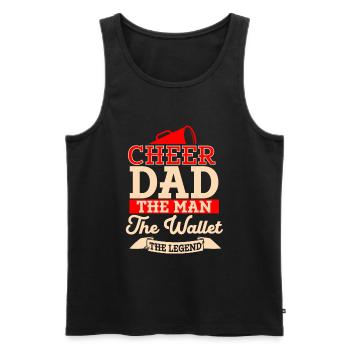 Cheer Papa Pom-pom girl Papa - Débardeur bio Premium Homme - noir - Devant - Michal (187cm)