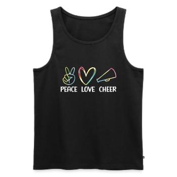 Cheerleadermädchen Cheerleading Jubel Jugend - Männer Premium Bio Tank Top - Schwarz - Vorne - Michal (187cm)