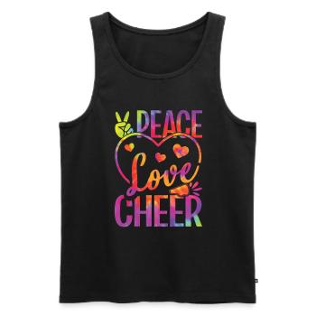 Cheerleading Girl Cheerleading Cheering Youth - Débardeur bio Premium Homme - noir - Devant - Michal (187cm)
