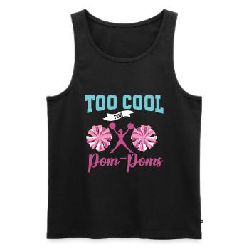 Cheerleadermädchen Cheerleading Jubel Jugend - Männer Premium Bio Tank Top - Schwarz - Vorne - Michal (187cm)