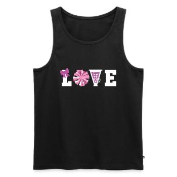 Cheerleadermädchen Cheerleading Jubel Jugend - Männer Premium Bio Tank Top - Schwarz - Vorne - Michal (187cm)