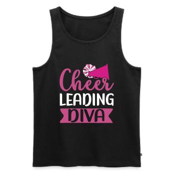 Cheerleadermädchen Cheerleading Jubel Jugend - Männer Premium Bio Tank Top - Schwarz - Vorne - Michal (187cm)