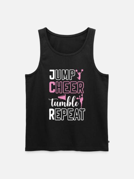 Cheerleadermädchen Cheerleading Jubel Jugend - Männer Premium Bio Tank Top - Schwarz