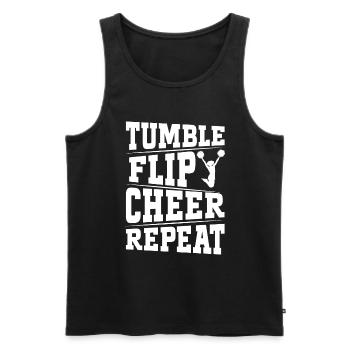 Cheerleadermädchen Cheerleading Jubel Jugend - Männer Premium Bio Tank Top - Schwarz - Vorne - Michal (187cm)