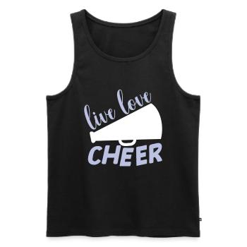Cheerleading Girl Cheerleading Cheering Youth - Débardeur bio Premium Homme - noir - Devant - Michal (187cm)