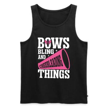 Cheerleadermädchen Cheerleading Jubel Jugend - Männer Premium Bio Tank Top - Schwarz - Vorne - Michal (187cm)