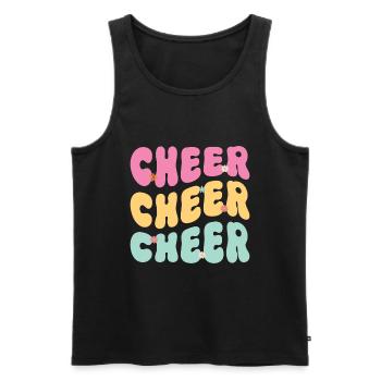 Cheerleading Girl Cheerleading Cheering Youth - Débardeur bio Premium Homme - noir - Devant - Michal (187cm)