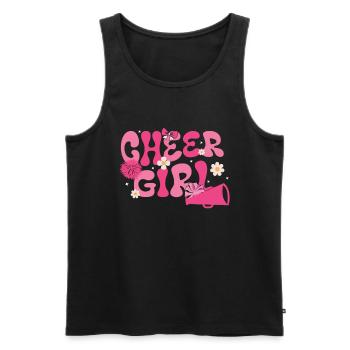 Cheerleadermädchen Cheerleading Jubel Jugend - Männer Premium Bio Tank Top - Schwarz - Vorne - Michal (187cm)
