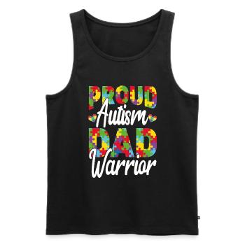 Autismusbewusstsein Unterstützen Autistische - Männer Premium Bio Tank Top - Schwarz - Vorne - Michal (187cm)
