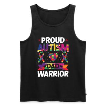 Autismusbewusstsein Unterstützen Autistische - Männer Premium Bio Tank Top - Schwarz - Vorne - Michal (187cm)