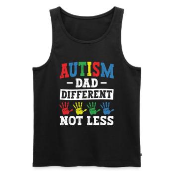 Autismusbewusstsein Unterstützen Autistische - Männer Premium Bio Tank Top - Schwarz - Vorne - Michal (187cm)