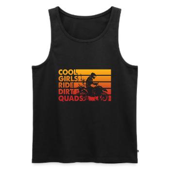 ATV Quad Bike Girl Allradfahrzeuge - Männer Premium Bio Tank Top - Schwarz - Vorne - AI Model Male 178 light (178cm)