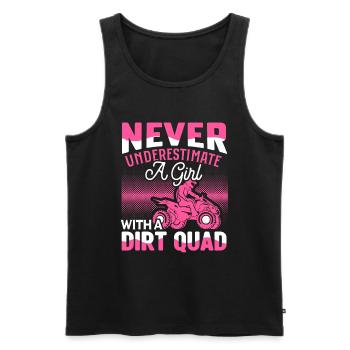 ATV Quad Bike Girl Allradfahrzeuge - Männer Premium Bio Tank Top - Schwarz - Vorne - AI Model Male 178 light (178cm)