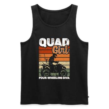 ATV Quad Bike Girl Allradfahrzeuge - Männer Premium Bio Tank Top - Schwarz - Vorne - Michal (187cm)