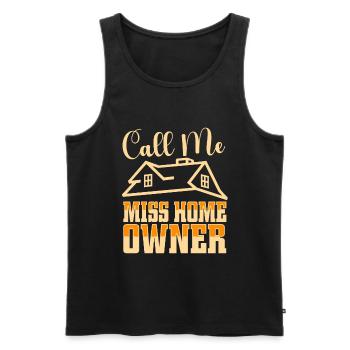 Neuer Hausbesitzer Hauswarmester Hausbesitzer - Männer Premium Bio Tank Top - Schwarz - Vorne - Michal (187cm)