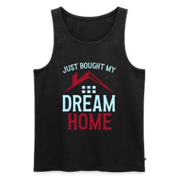 Neuer Hausbesitzer Hauswarmester Hausbesitzer - Männer Premium Bio Tank Top - Schwarz - Vorne - Michal (187cm)