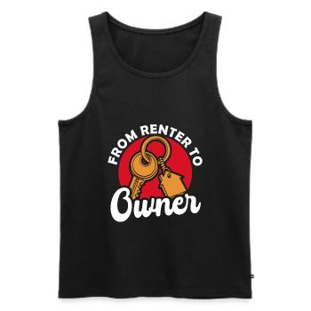 Neuer Hausbesitzer Hauswarmester Hausbesitzer - Männer Premium Bio Tank Top - Schwarz - Vorne - Michal (187cm)