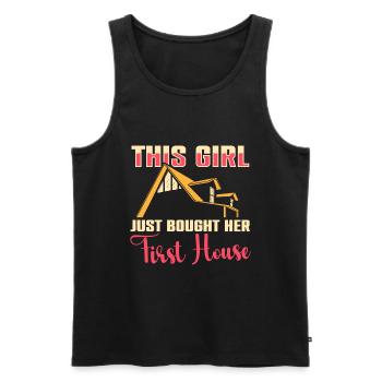 Neuer Hausbesitzer Hauswarmester Hausbesitzer - Männer Premium Bio Tank Top - Schwarz - Vorne - Michal (187cm)