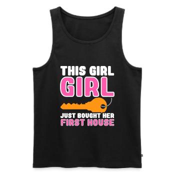 Neuer Hausbesitzer Hauswarmester Hausbesitzer - Männer Premium Bio Tank Top - Schwarz - Vorne - Michal (187cm)