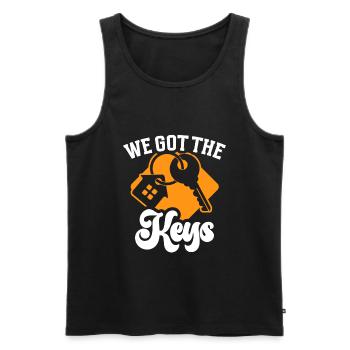 Neuer Hausbesitzer Hauswarmester Hausbesitzer - Männer Premium Bio Tank Top - Schwarz - Vorne - Michal (187cm)