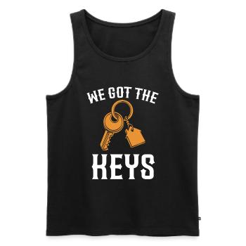 Neuer Hausbesitzer Hauswarmester Hausbesitzer - Männer Premium Bio Tank Top - Schwarz - Vorne - Michal (187cm)