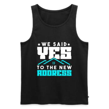 Neuer Hausbesitzer Hauswarmester Hausbesitzer - Männer Premium Bio Tank Top - Schwarz - Vorne - Michal (187cm)