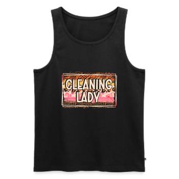 Housekeeping Week Geschenke Reinigungsliebhaber - Männer Premium Bio Tank Top - Schwarz - Vorne - AI Model Male 178 light (178cm)