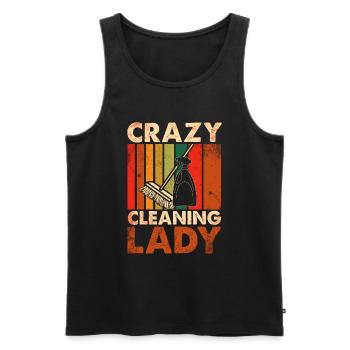 Housekeeping Week Geschenke Reinigungsliebhaber - Männer Premium Bio Tank Top - Schwarz - Vorne - Michal (187cm)