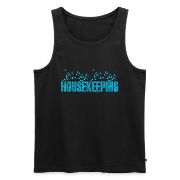 Housekeeping Week Geschenke Reinigungsliebhaber - Männer Premium Bio Tank Top - Schwarz - Vorne - Michal (187cm)