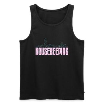 Housekeeping Week Geschenke Reinigungsliebhaber - Männer Premium Bio Tank Top - Schwarz - Vorne - Michal (187cm)