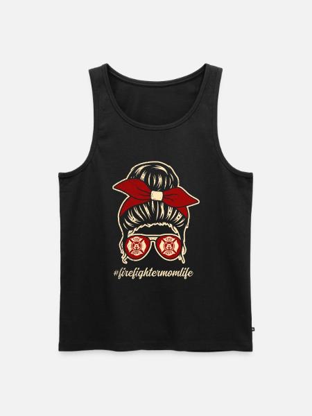 Mère pompier Mère pompier - Débardeur bio Premium Homme - noir