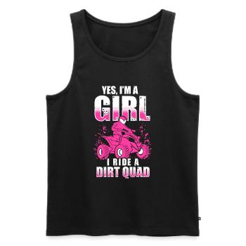 Quadgirl ATV 4 Wheeler Off Roading Lover - Männer Premium Bio Tank Top - Schwarz - Vorne - Michal (187cm)