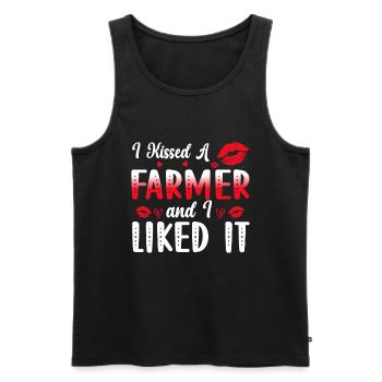 Farmfrau Landwirt Landwirtschaft Landwirtschaft - Männer Premium Bio Tank Top - Schwarz - Vorne - AI Model Male 178 light (178cm)