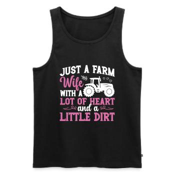Farmfrau Landwirt Landwirtschaft Landwirtschaft - Männer Premium Bio Tank Top - Schwarz - Vorne - AI Model Male 178 light (178cm)