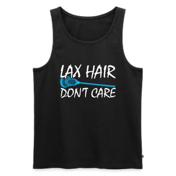 Lacrosse Girl Lax Girl Spieler Frauen - Männer Premium Bio Tank Top - Schwarz - Vorne - AI Model Male 178 light (178cm)
