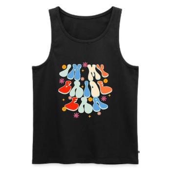 Groovy Braut Bachelorette Brautparty - Männer Premium Bio Tank Top - Schwarz - Vorne - AI Model Male 178 light (178cm)
