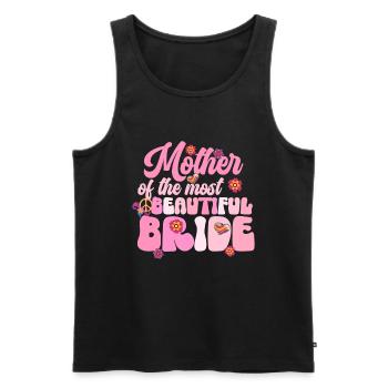 Groovy Braut Bachelorette Brautparty - Männer Premium Bio Tank Top - Schwarz - Vorne - AI Model Male 178 light (178cm)