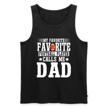 Soccer Dad Proud Soccer Dad Fête des pères - Débardeur bio Premium Homme - noir - Devant - Michal (187cm)
